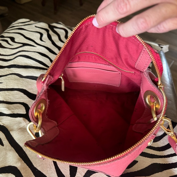 Hammitt Pink Shoulder Bag with Gold Accents - Picture 3 of 7